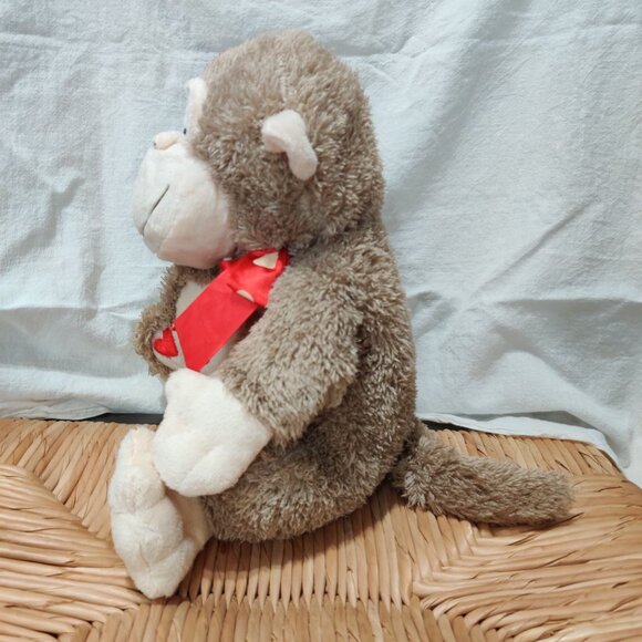 DanDee Collector’s Choice Monkey Plush Stuffed Animal Red Heart Love Toy 10" - Picture 3 of 8
